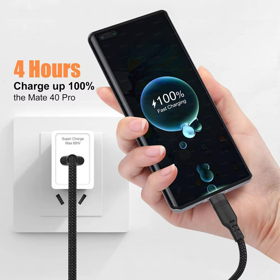 YUAIJA USB Typ-C und Micro USB Schnellladekabel für Android Smartphones in Schwarz - Bild 4