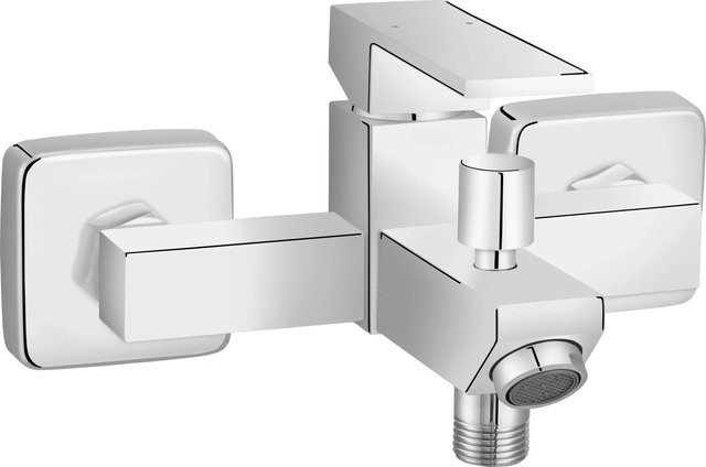 baliv Wannenarmatur WA-5140 Wandmontage mit Einhebelmischer und Sprayfunktion in Chrom - Bild 1