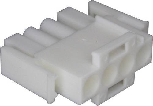 TE Connectivity Universal-MATE-N-LOK Stiftgehäuse-Kabel in Weiß, 4-polig, 350779-1 - Bild 1
