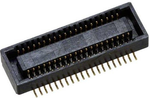 Molex Mezzanine-Steckverbinder 40-polig in Schwarz und Gold mit 0,5 mm Rastermaß (541020404) auf Tape on Full Reel - Bild 1