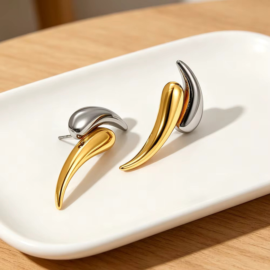 amofa Piercing-Ohrringe, Mondförmig, Farbmix, Bunt, Damen - Bild 4