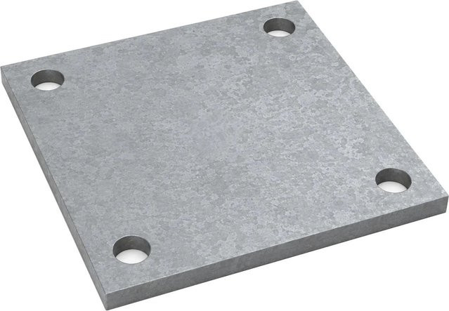 SO-TECH Anschweißplatte aus Stahl in Schwarz, B/T/H: 100 x 100 x 5 mm - Bild 1