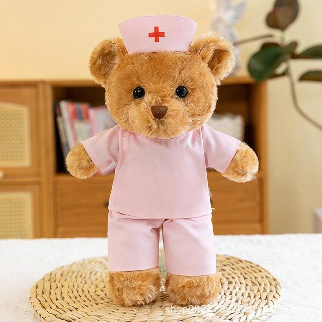 Liebes Arztbär Krankenschwester Ted Bären, Plüschtier, Braun, Weiß, ab 14 Jahre - Bild 1