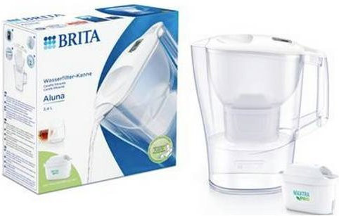 Brita Aluna Wasserfilter-Set Weiß mit 2,5 l Fassungsvermögen und 1 MAXTRA PRO All-in-1 Kartusche - Bild 1