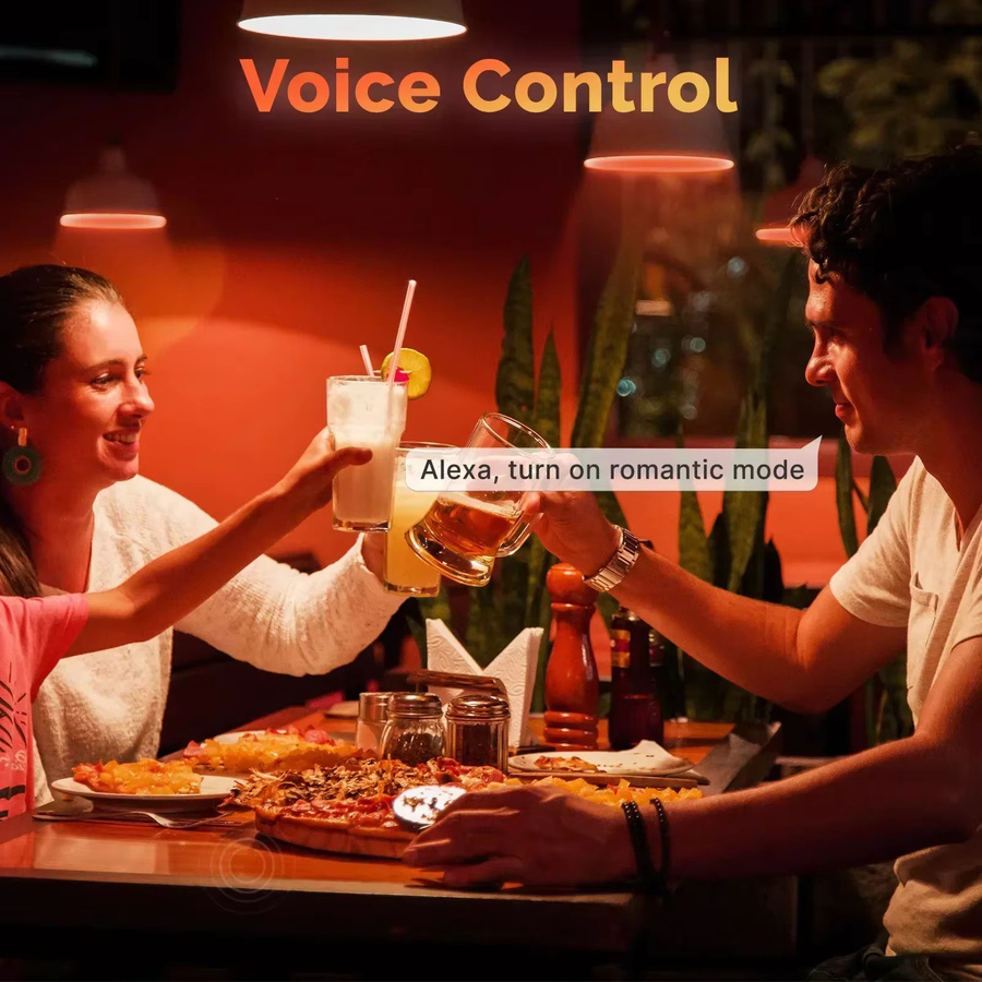 MOES Tuya WiFi Smart ST64 Edison LED-Glühbirne mit 16 Millionen RGB-Farben, dimmbar, kompatibel mit Alexa und Google Home - Bild 4