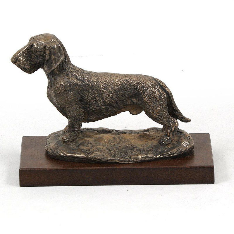 Art-Dog Hundestatue Rauhaardackel in Braun als dekorative Figur für Büro und Hundeshows - Bild 8