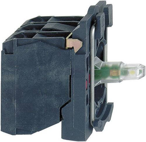 Schneider Electric ZB5AW0B11 Hilfsschalter in Schwarz mit LED-Element, Befestigungsadapter und Lampenfassung - Bild 1