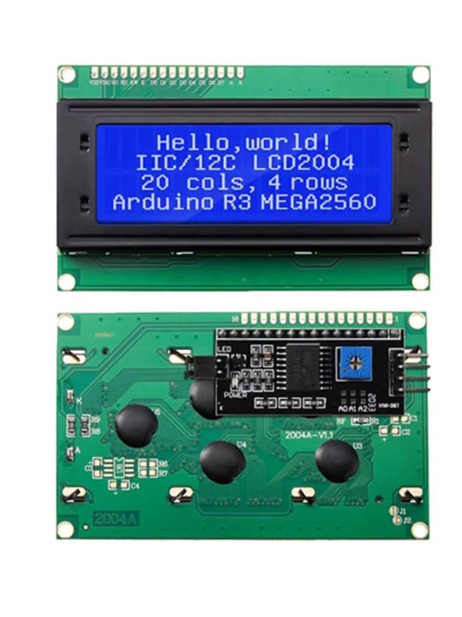 PENGHEKEJI LCD2004 LCD-Modul mit I2C-Schnittstellenadapter für Arduino, 20 x 4 Zeichenanzeige in Blau, Grün oder Weiß - Bild 6