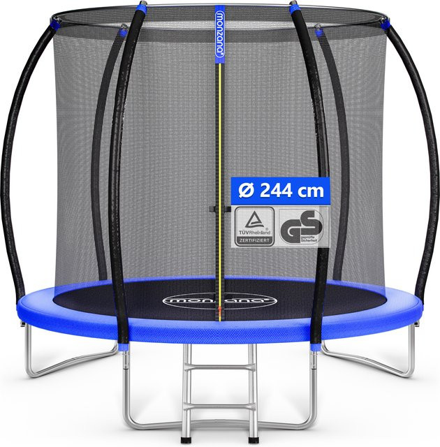 MONZANA Trampolin Ø244cm mit Sicherheitsnetz innen TÜV GS - Bild 1