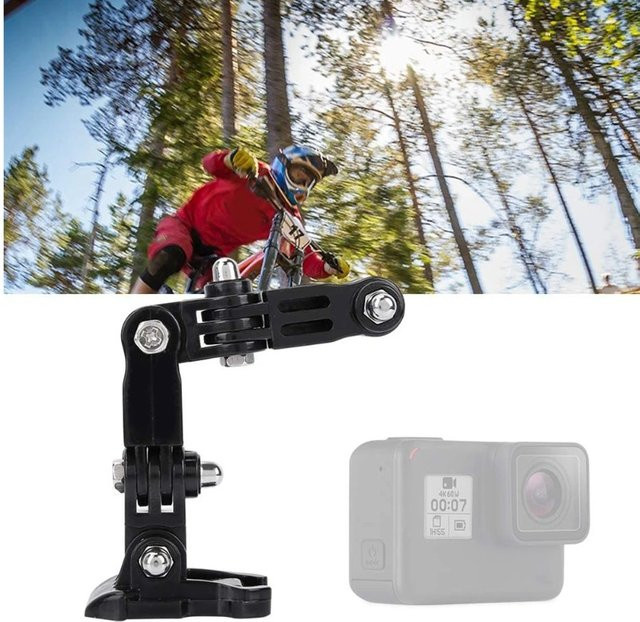 Motorradhelm-Kit Kinnhalterung für GoPro Hero 11 10 9 8 7 Action-Kamera in Schwarz - Bild 1
