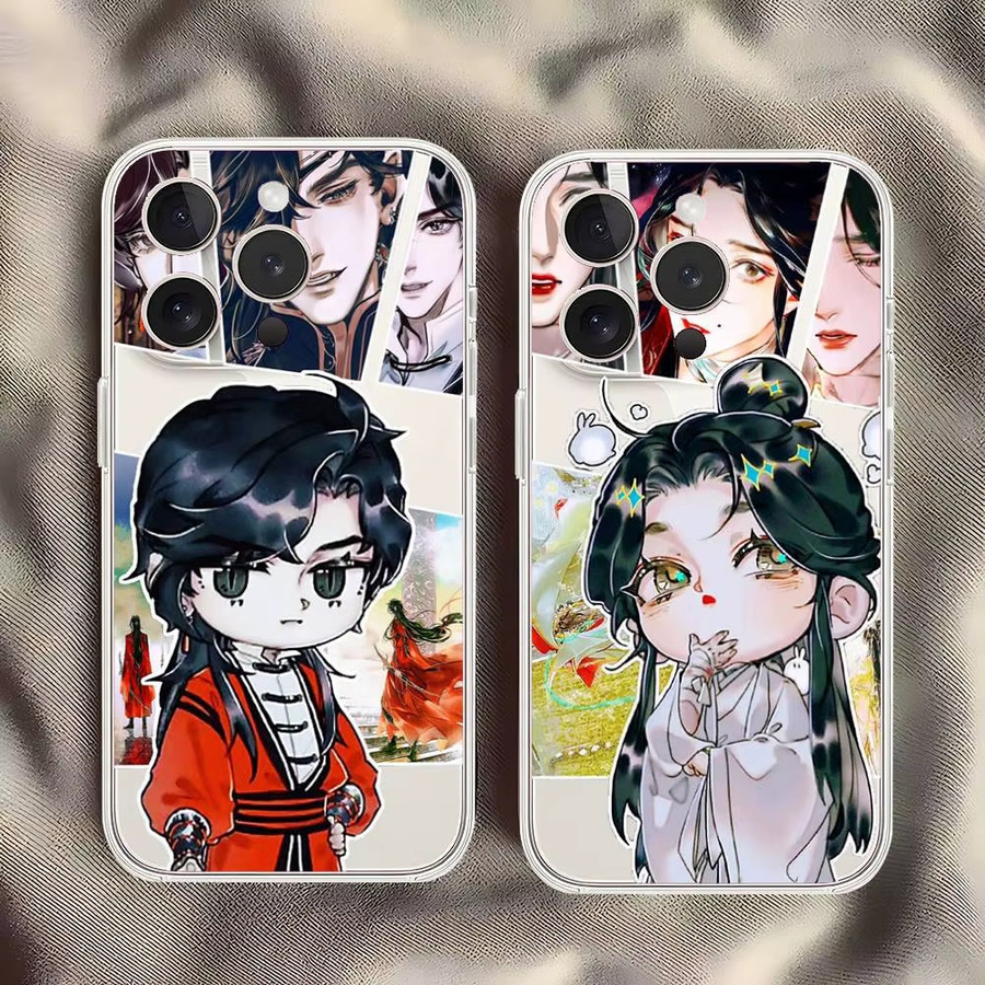Tian Guan Ci Fu Handyhülle für Apple iPhone 11 12 13 14 15 16 Pro Max Plus X XR XS Transparent Weiche Schutzhülle - Bild 2