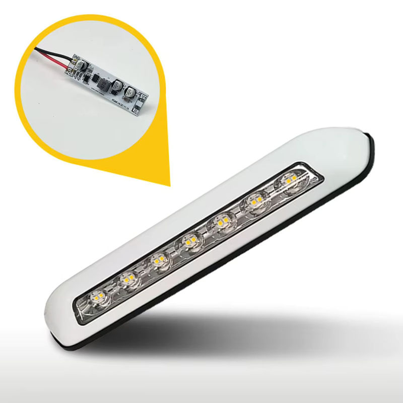 SUITU LED Außenleuchte IP67 wasserdicht für Caravan und Anhänger, weiße SMD Lichtleiste für Markise, Veranda oder Innenwand, 12V/24V - Bild 4