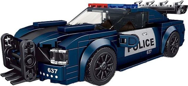 Mould King Polizeiwagen Barricade, Fahrzeug - Bild 1