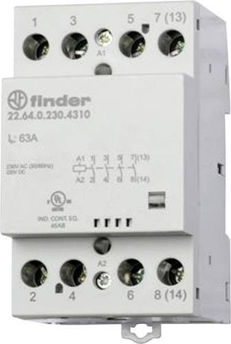 Finder Installationsschütz 22.64.0.230.4610 in Weiß mit 2 Öffnern und 2 Schließern für 440 V/AC - Bild 1