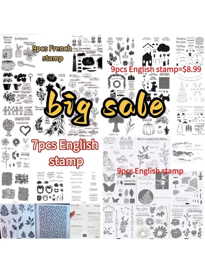 Transparente Silikonstempel für DIY Scrapbooking und Bastelbedarf zur Kartenherstellung - Bild 3