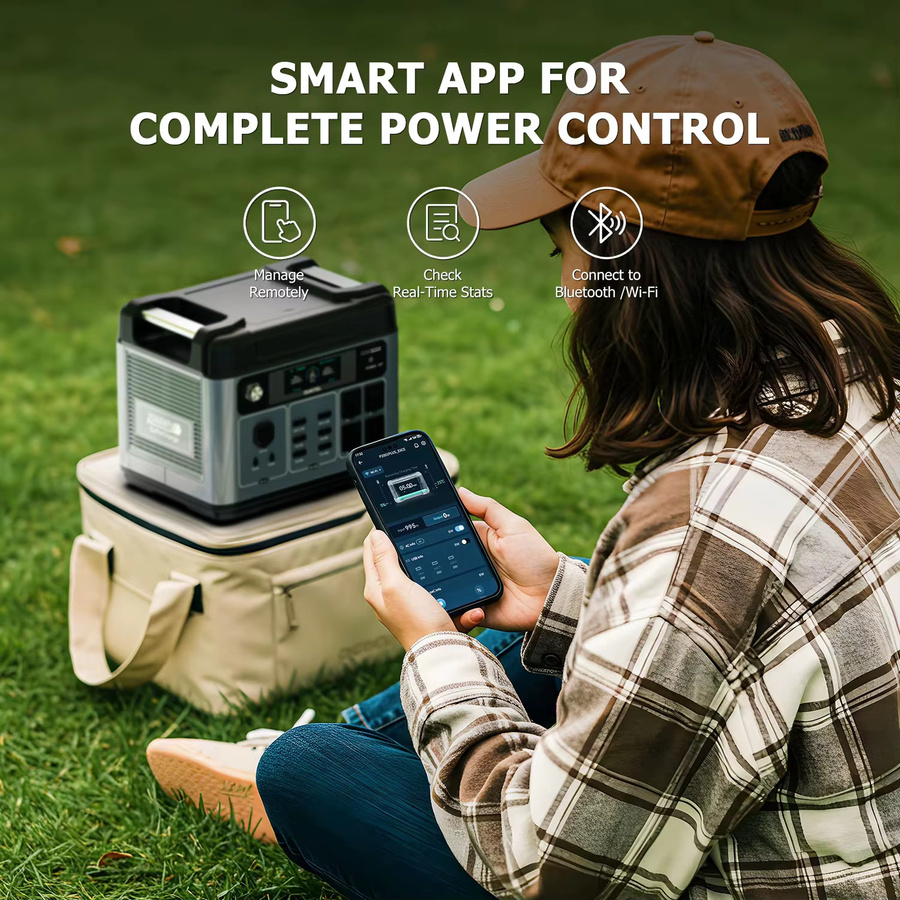 OUKITEL P2001E Pro Tragbare Powerstation, 3200W 2048Wh LiFePO4 Solargenerator in Grau - Bild 2