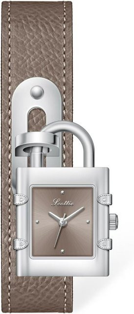 Lily there B Armbanduhr, Quarz, Messing, Grau, Leder, Damen - Bild 1