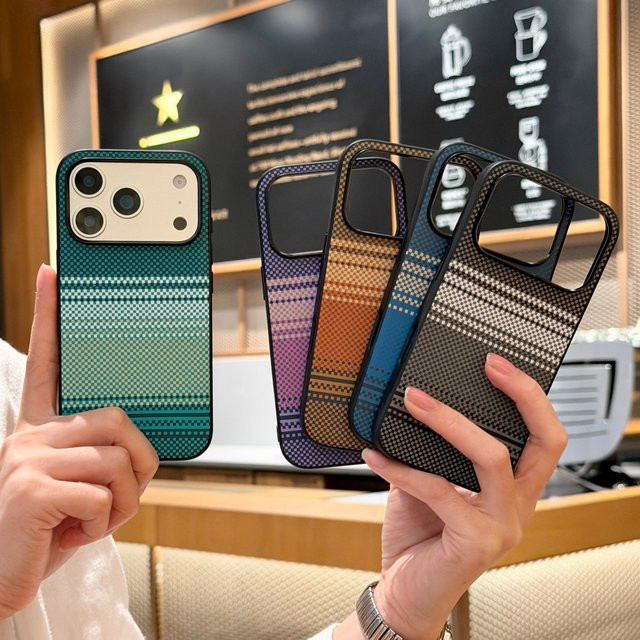 Magnetische iPhone Handyhülle aus PU-Leder für Apple iPhone 17 Pro Max, iPhone 17 Pro und iPhone 16 Plus, stoßfeste ultradünne Rüstung mit MagSafe Unterstützung, Farbe: Braun - Bild 1