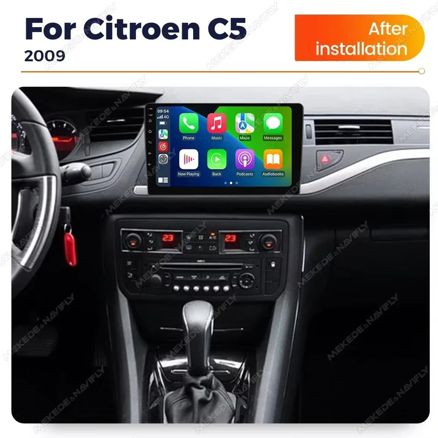 STRONGNAVI 2DIN Multimedia Autoradio mit 9 Zoll Display für Citroen C5 (2008-2017), Android Auto, Wireless Carplay und GPS, Schwarz - Bild 2
