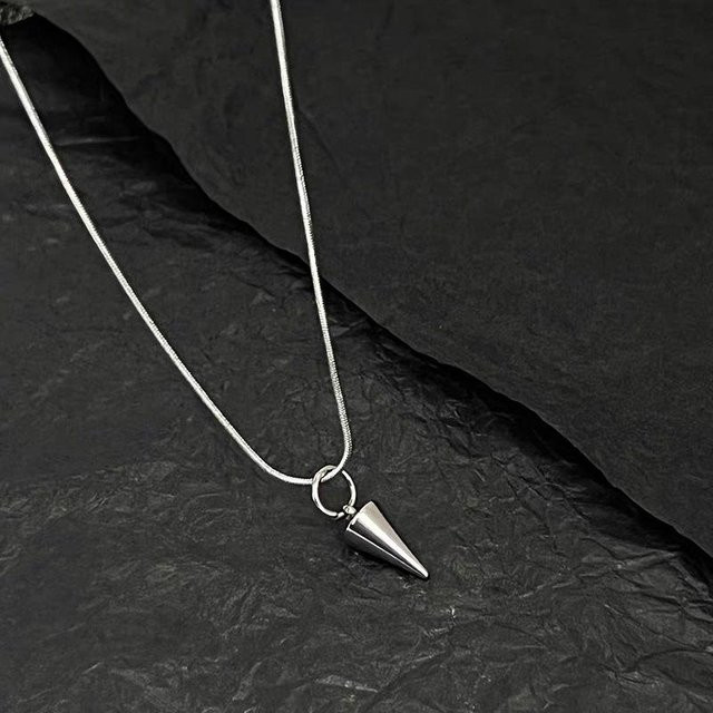 YULIN Halskette, Silber, Zinklegierung, Kreuz Anhänger, Unisex - Bild 1