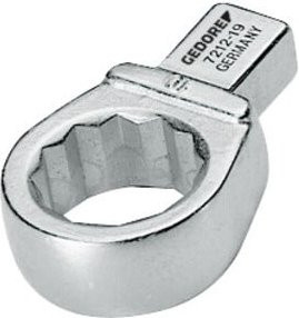 Gedore Einsteckringschlüssel 7212 in Silber, Schlüsselweite 19 mm, Material Chrom-Vanadium - Bild 1