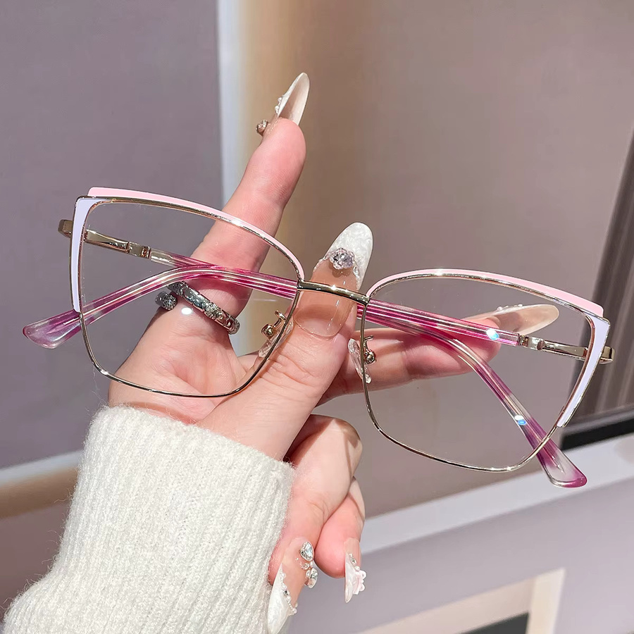RELEN Korrektionsbrille, Unisex, quadratisch, Vollrand, pink - Bild 1