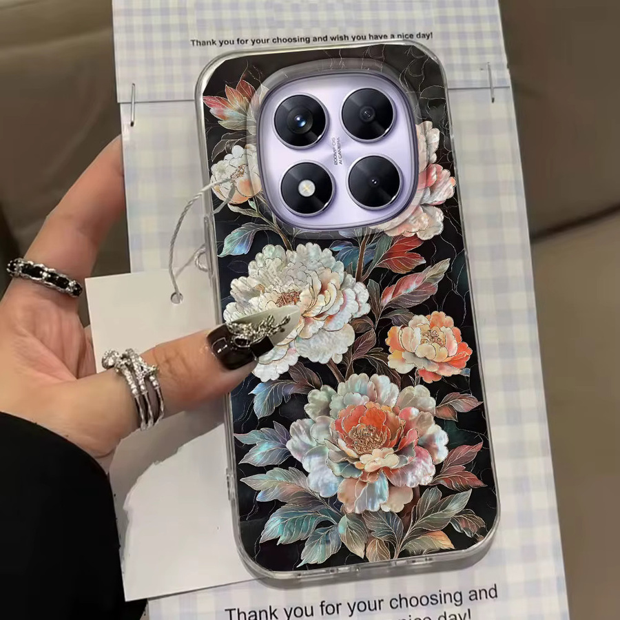Handyhülle mit Rose Gradient Vortex Textur für Xiaomi Redmi Note und diverse Modelle in Pink und Multicolour - Bild 2