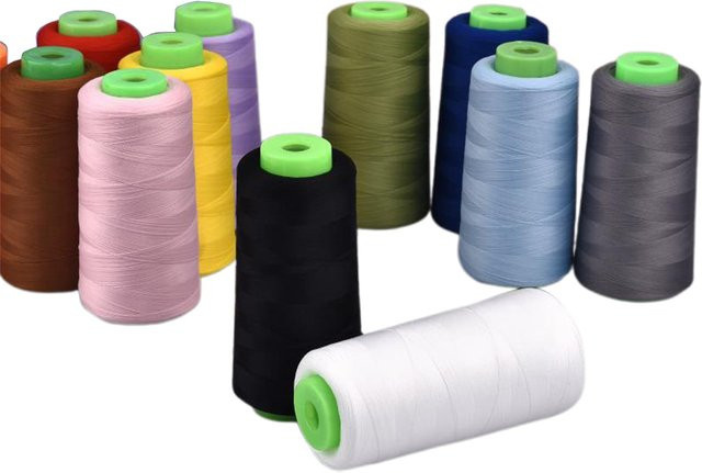 Elastisches Nylon-Nähgarn für Kantenanleimung in Braun, 3000 Yards, 100 D/2 - Bild 1