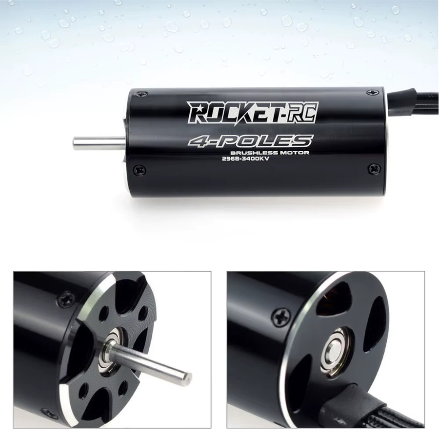 Rocket-RC Bürstenloser Motor, 29L Wasserkühlmantel, Metall, Schwarz - Bild 4