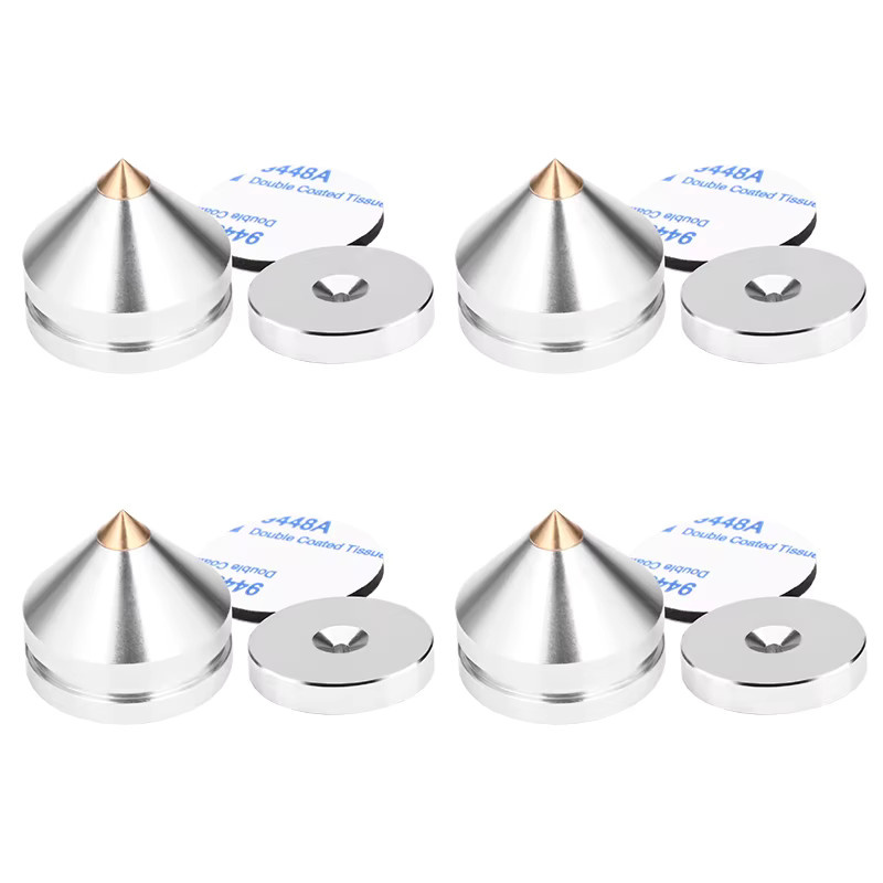 ATAUDIO HiFi Lautsprecher Ständer Füße aus Aluminiumlegierung, 4er-Set Spikes in Gold - Bild 3