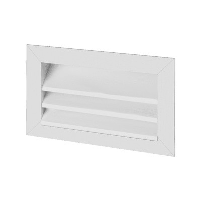 Helios Wetterschutzgitter WSG 50 30 aus Aluminium in Weiß - Bild 1