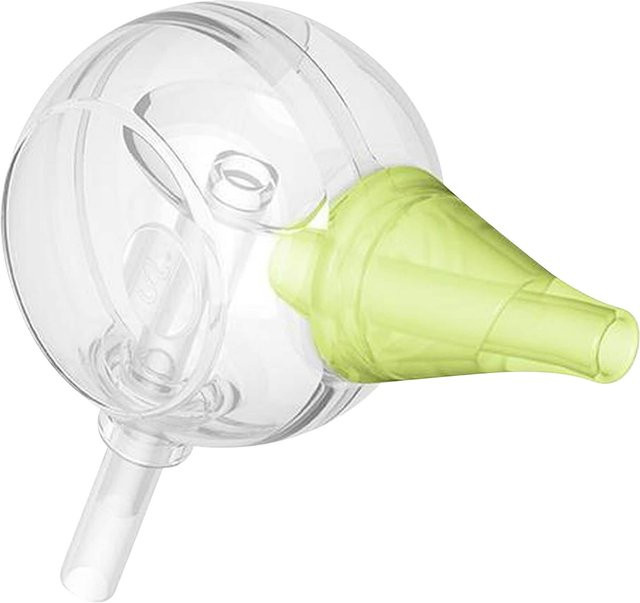 Nosiboo Nasensauger ECO manueller Mund-Nasensauger für Kinder in Grün und Transparent, BPA-frei - Bild 1