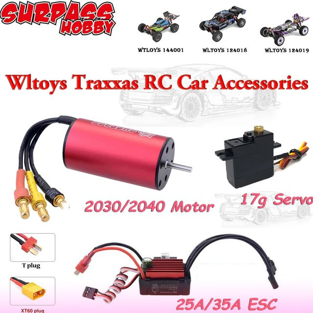 Surpass Hobby 2030 2040 Bürstenloser Motor 25A 35A ESC 17g Servo Combo Set, 1:18 - Bild 1