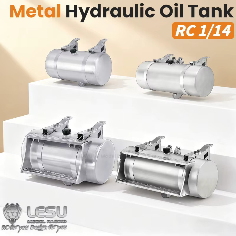 LESU Metall-Rundtank für Hydrauliköl, Zubehör, 1:14, Grau - Bild 2