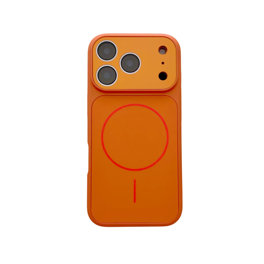 Stoßfeste MagSafe Schutzhülle für iPhone 17 Pro Max, 16, 15, 14, 13 mit magnetischer drahtloser Ladefunktion in Blau und Orange - Bild 5