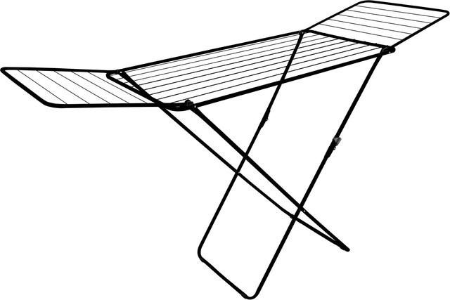 Wäschetrockner Kolibri in Stahlgrau, H: 183 cm, B: 93 cm, T: 55 cm - Bild 1