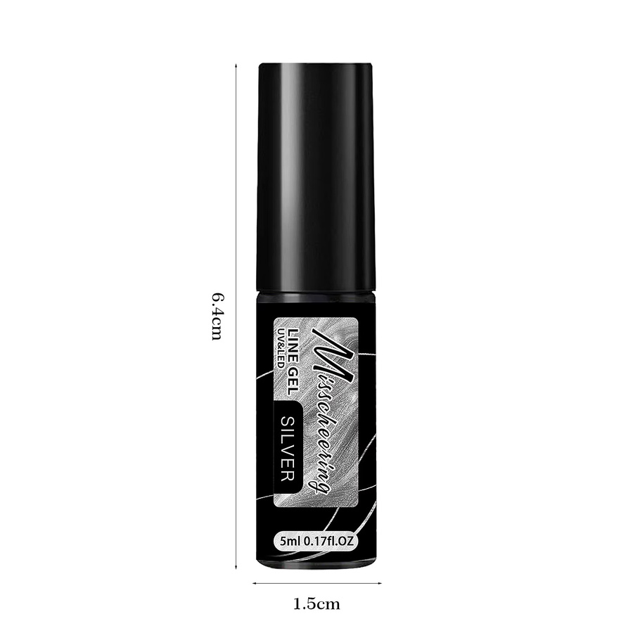Misscheering Nagellack, Metallic, Silver, 5 ml - Bild 4