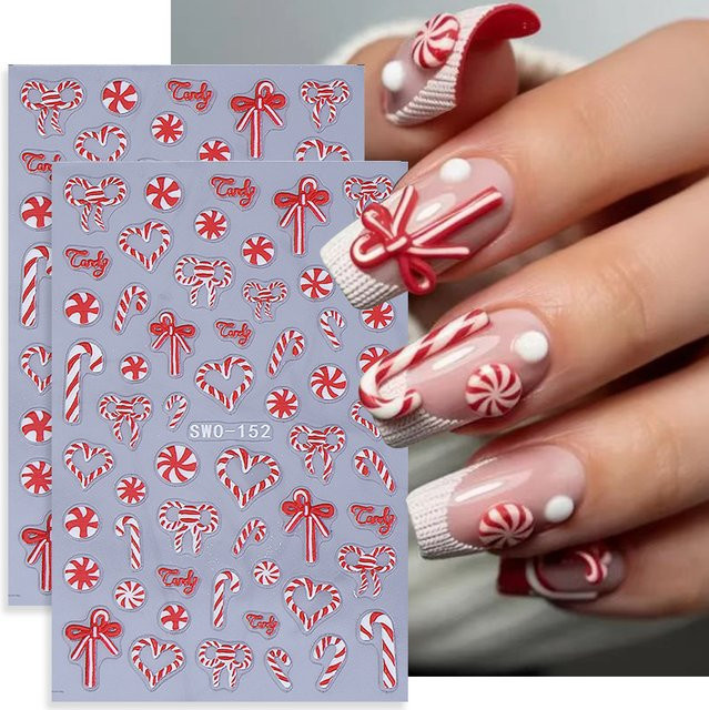 SWEET TREND Nagelaufkleber 3D, Glänzend, 2 Stück - Bild 1