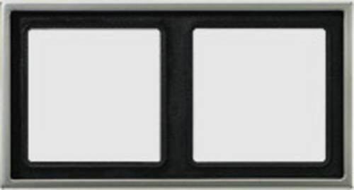 Jung 2fach Rahmen Aluminium AL2982 in Schwarz oder Silber - Bild 1