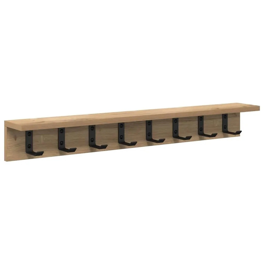 vidaXL Wandmontierter Nachttisch Artisan-Eiche in Braun, B/T/H: 80 x 10,5 x 10,5 cm - Bild 2