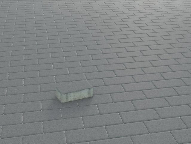 Rechteck-Pflaster aus Beton von EHL in Anthrazit, B/T/H: 20 x 10 x 6 cm - Bild 1