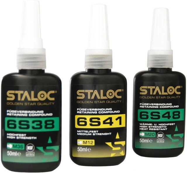 Staloc Fügeverbindung 6S38 Hochfest Grün 50 ml für Schraubverbindungen bis M36 - Bild 1