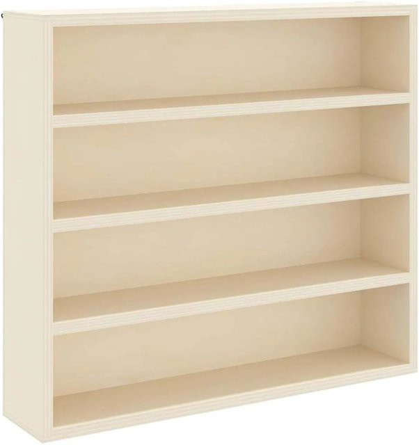 vidaXL Wandvitrine mit Regal in Beige, modernes Wanddisplay aus MDF mit Rückwand, Breite: 40 cm, Tiefe: 8,5 cm, Höhe: 37 cm - Bild 1