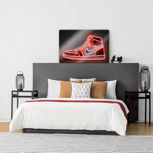 K&L Wall Art Glasbild Retro Mielu Vintage Neon Nike, Multicolor, B: 60 cm, H: 40 cm - Bild 2