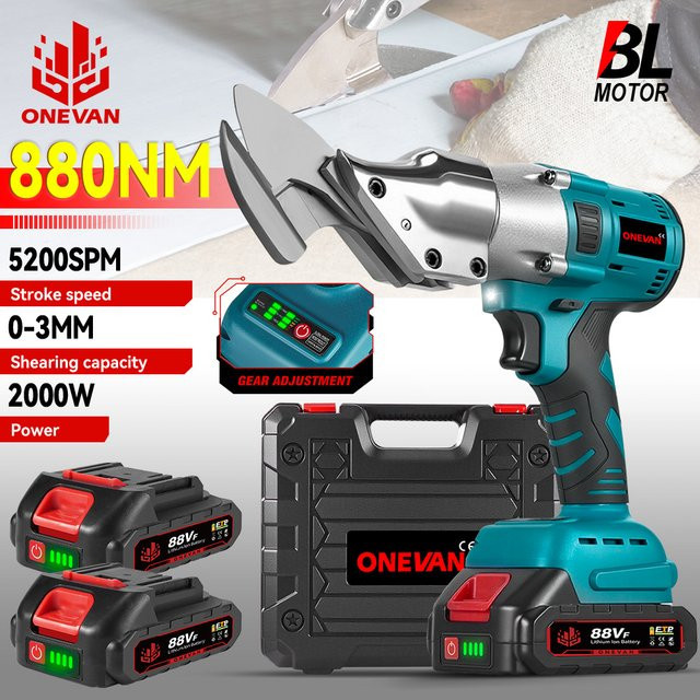 Makita Bürstlose Akku-Blechschere für 18V Batterien aus Carbonstahl zum Schneiden von Eisen und Metall - Bild 1