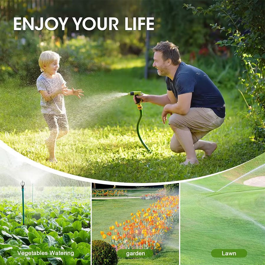 JUANJUAN Automatischer Wassertimer mit 4 Ausgängen und LCD-Display zur intelligenten Gartenbewässerung mit 4 Zonen - Bild 2