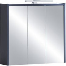 Schildmeyer LED-Spiegelschrank Lovis Kent in Nachtblau mit Glasfront, B: 65 cm, H: 62,7 cm - Bild 1