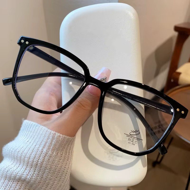 SNQP Lesebrille Square, Vollrand, Kunststoff, Schwarz, Unisex, Blaulichtfilter - Bild 1