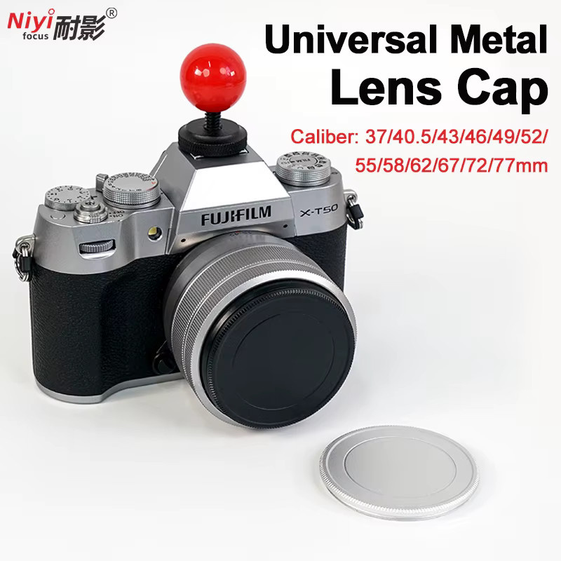NiYi Focus Metall Kameraobjektivdeckel in Schwarz als schraubbare Objektivabdeckung für Canon, Nikon und Sony - Bild 2