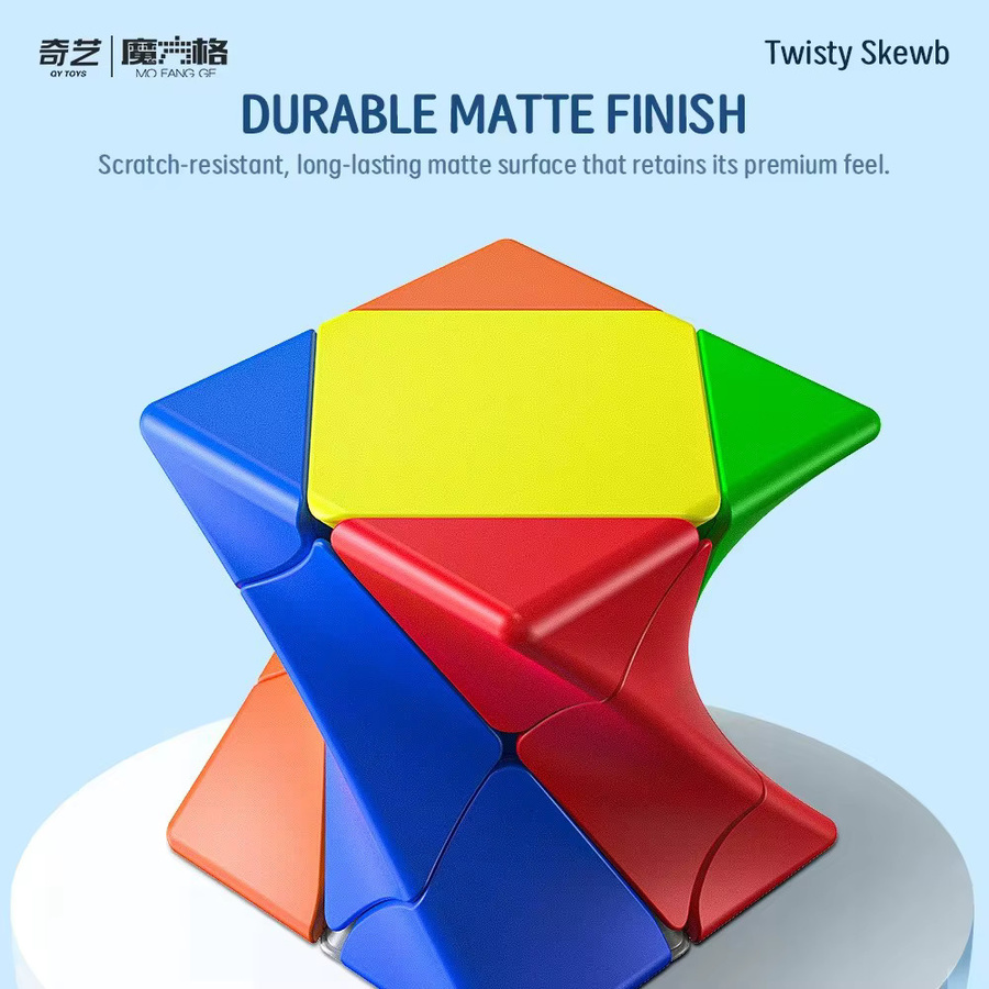 QIYI Twisted Skew Puzzle Cube, 3x3 Würfel, Bunt / Mehrfarbig - Bild 2